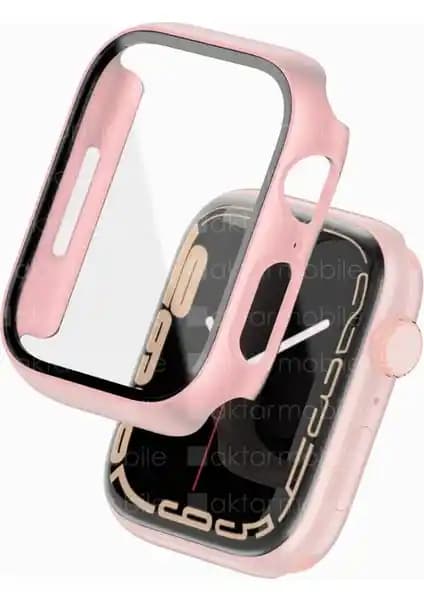 AktarMobile Apple Watch 9 41 mm Uyumlu Full Body Ekran ve Kasa Koruyucu Kılıf