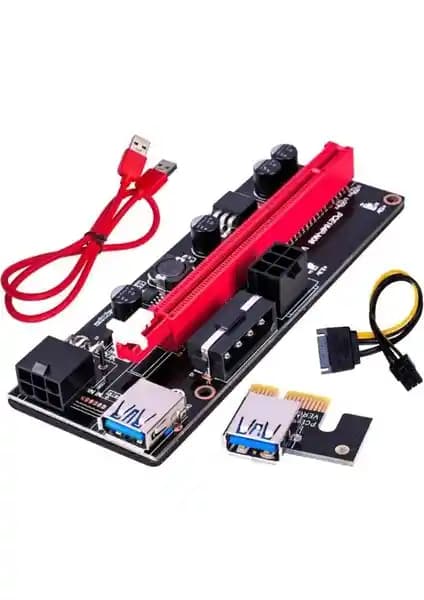 Alfais 4842 PCIe 1x to 16X USB 3.0 Riser Kartı: Yüksek Performanslı Genişleme Bileşeni