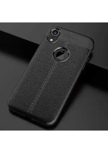 Apple iPhone XR için Armor Serisi deri dikişli kılıf yüksek koruma ve şık tasarım