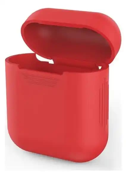 Case 4U Kırmızı Silikon AirPods Kılıfı Dayanıklı ve Estetik Koruma Aksesuarı