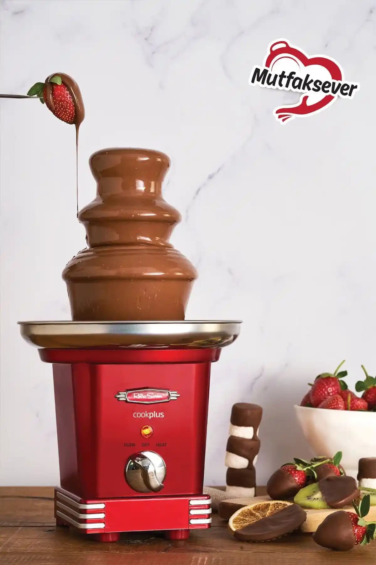 Cookplus Mutfaksever Fondü Makinesi ve Çikolata Şelalesi: Çok Yönlü ve Pratik Kullanım İçin Uygun