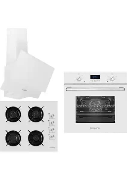 Femaş Beyaz Inci 3'lü Ankastre Set: Estetik ve Fonksiyonellik Sunan Modern Mutfak Çözümü