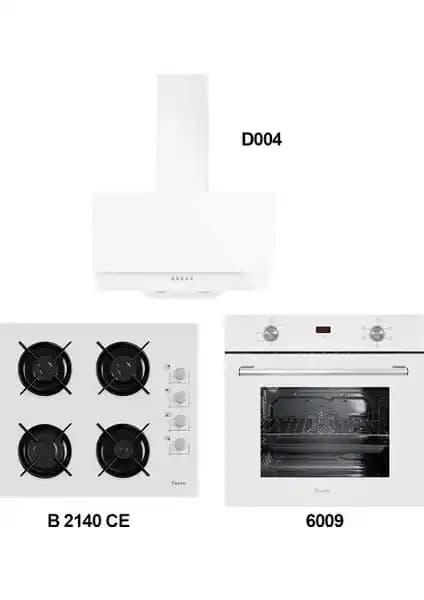 Ferre Hawaii Beyaz Ankastre Set: Modern ve Fonksiyonel Mutfak Çözümü