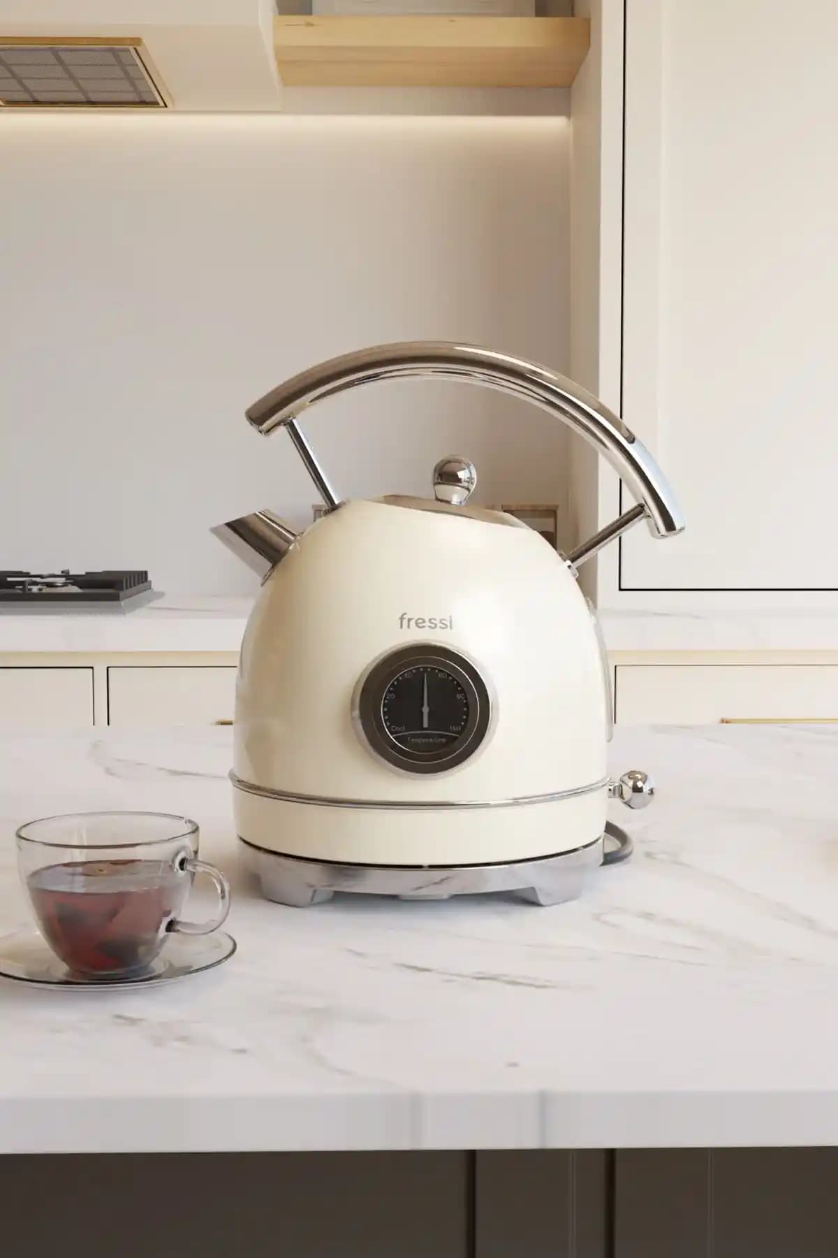 Fressi Isı Göstergeli Retro Kettle: Estetik ve Fonksiyonellik Bir Arada