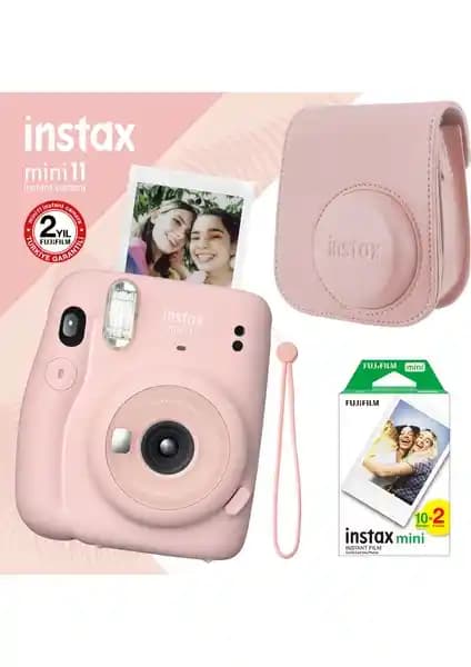 Fujifilm Instax Mini 11 Pembe Fotoğraf Makinesi Seti: Şık Tasarım ve Yüksek Performans
