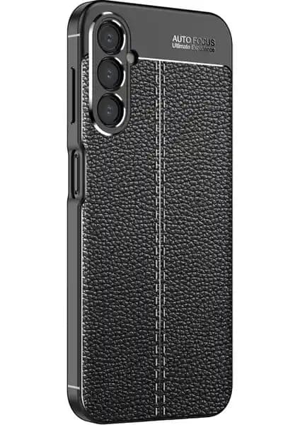 Galaxy A34 için Deri Görünümlü Silikon Kılıf Şıklık ve Koruma Sunar