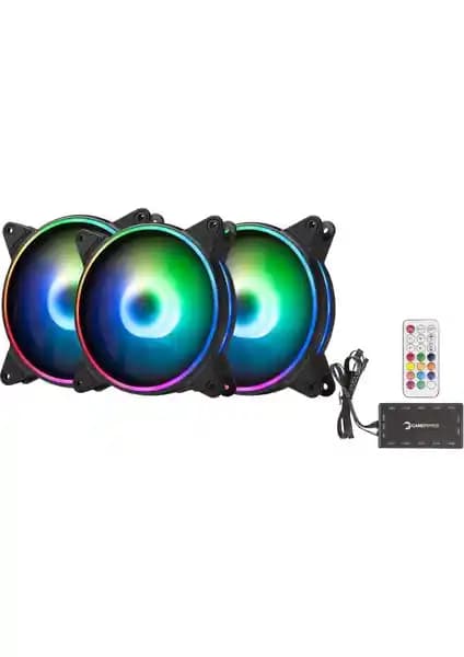 Gamepower Air Turbine ARGB RGB 3'lü 120 mm Fan Seti ile Yüksek Performans ve Estetik