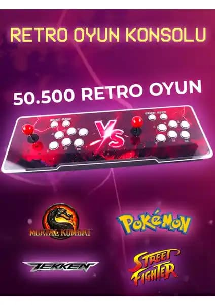 HABL 2025 Retro Arcade Oyun Konsolu: Geniş Oyun Kütüphanesi ve Modern Tasarım Özellikleri