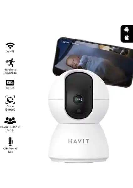 Havit IPC20 Akıllı 360° 1080P Gece Görüşlü IP Kamera Detaylı İnceleme