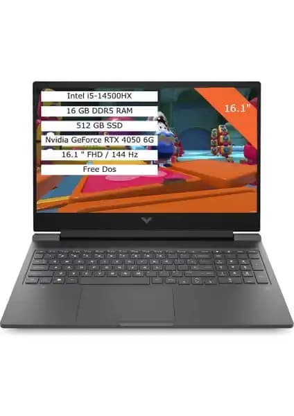 HP Victus 16-R1064NT: Güçlü İşlemci ve Yüksek Grafik Performansına Sahip Oyun ve Çok Amaçlı Laptop