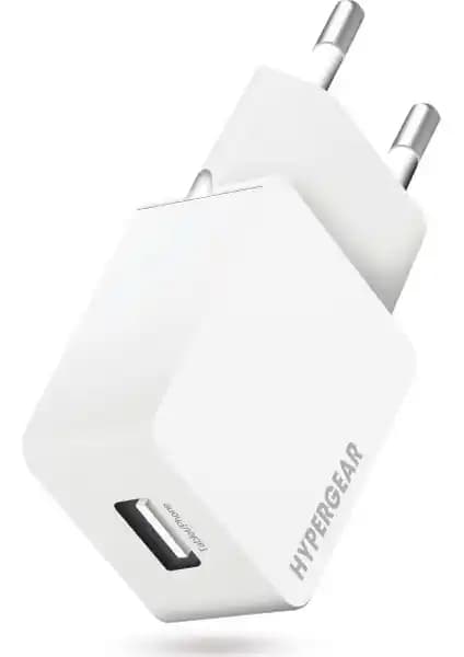 Hypergear Duvar Şarjı 2.1A Beyaz: Hızlı ve Güvenilir USB Şarj Çözümü