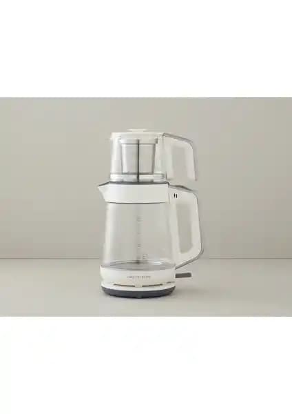 İngiliz Evi CMK 6001 Cam Çay Makinesi ve Kettle Beyaz-Krom Detaylı İnceleme