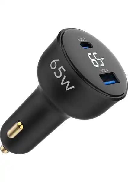 Juo 65W LED Ekranlı Araç Şarj Cihazı: Çoklu Cihaz Şarj ve Güvenlik Özellikleriyle Yüksek Performans