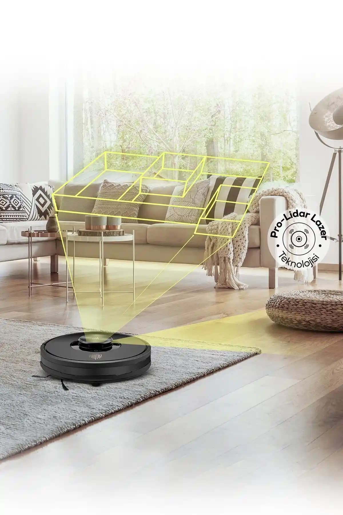 Karaca Vantuz Off-Road RS007 Akıllı Robot Süpürge: Gelişmiş Temizlik ve Navigasyon Özellikleri