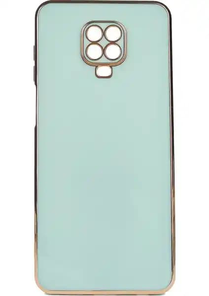 Kvy Xiaomi Redmi Note 9s Parlak Kenarlı Silikon Kılıf Estetik ve Koruma Sağlar