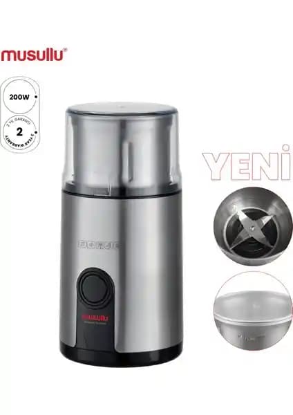 Musullu Kahve ve Baharat Öğütücü 200W ile Pratik ve Dayanıklı Mutfak Aleti