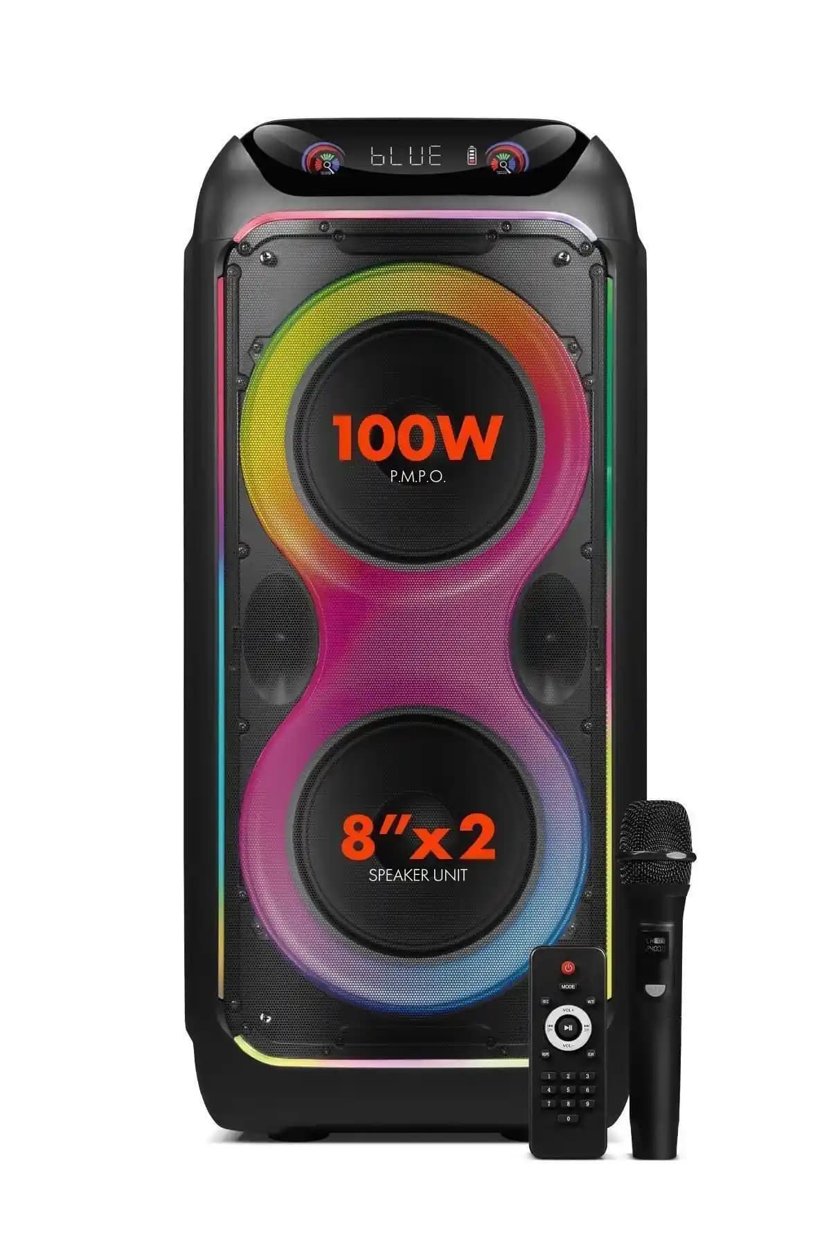 Powerway CIO 100W Hoparlör ve Karaoke Sistemi Güçlü Ses ve Çok Yönlülük Sunar