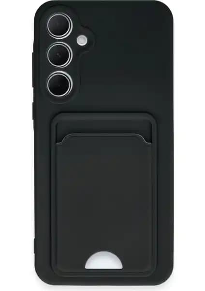 Samsung Galaxy A35 5G İçin Şık ve Koruyucu Silikon Kılıf Kartlık Özelliğiyle