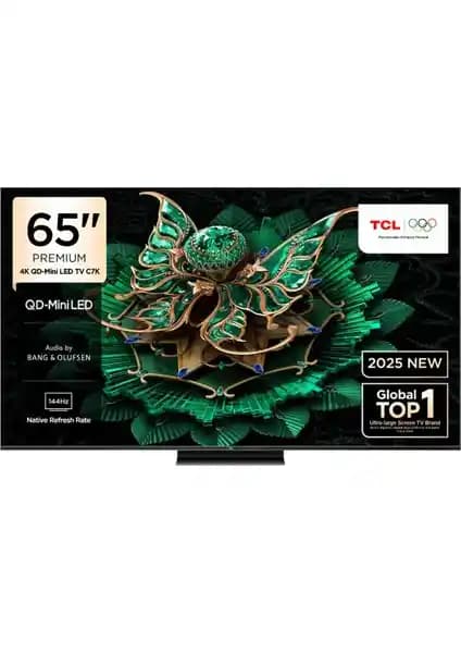 TCL 65C7K 65 İnç 4K Ultra HD MiniLED Google TV Gelişmiş Görüntü ve Akıllı Özellikler