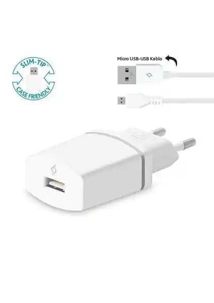 Ttec Compact Seyahat Şarj Cihazı Micro USB 1.000mA Beyaz: Pratik ve Hafif Seyahat Çözümü