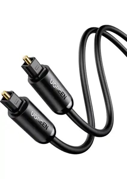 Ugreen Toslink Optik Ses Kablosu 1 Metre Dijital Ses Aktarımı Yüksek Kalite
