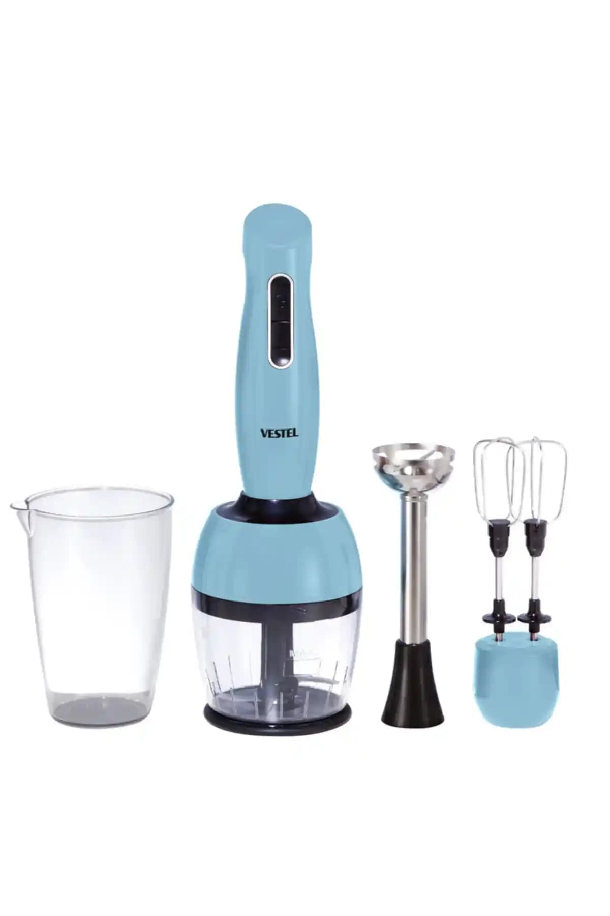 VESTEL Tarçın 7500 El Blender Seti Düş Mavisi Güçlü ve Çok Fonksiyonlu Mutfak Aleti