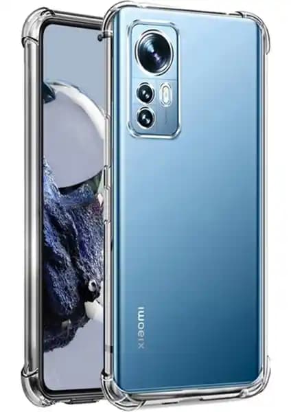 Xiaomi Mi 12T için yüksek koruma ve şeffaf tasarımlı silikon kılıf