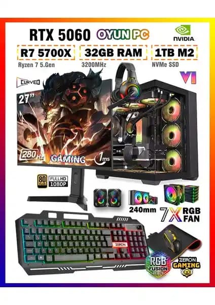 Zeiron Warrior Eagle X55: Güçlü Donanımıyla Yüksek Performans Sunan Oyun Bilgisayarı