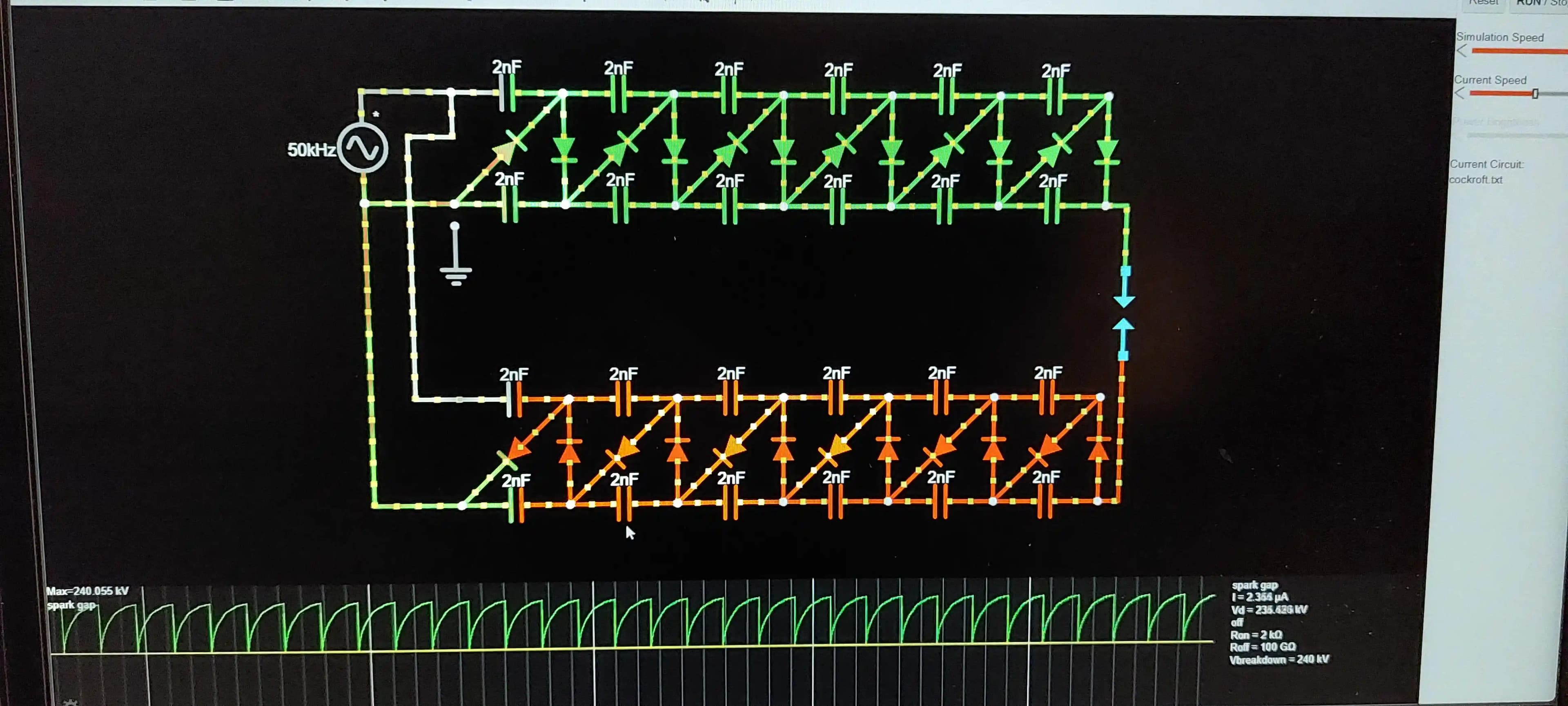 50 kHz Yüksek Frekanslı Simetrik Yarı Dalga Gerilim Çarpanı Tasarımı ve Teknik Zorluklar