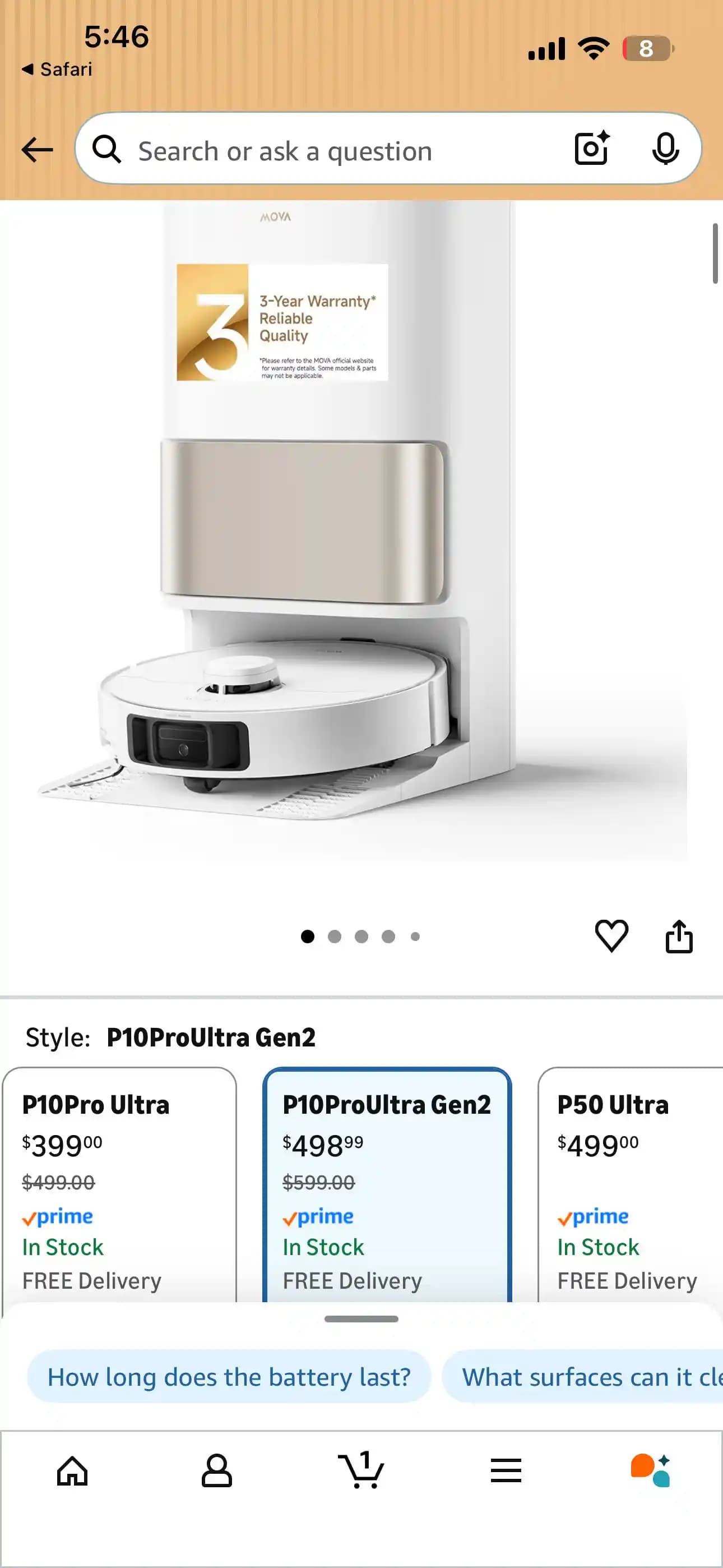 P50 Pro Ultra ve P10 Pro Ultra Gen 2 Robot Süpürgeler: Fiyat ve Özellik Karşılaştırması