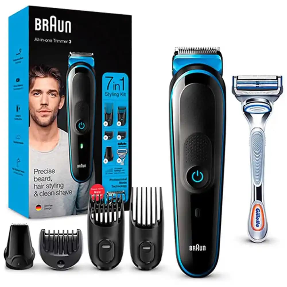 Braun MGK3242 Çok Fonksiyonlu Bakım Seti: Saç, Sakal ve Vücut Tıraşı İçin Ergonomik Çözüm