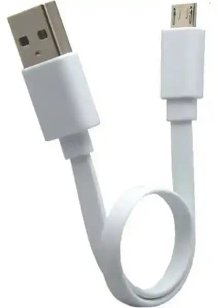 Adaman Premium Serisi 17 cm Kısa Micro USB Şarj Kablosu Taşınabilir ve Dayanıklı Tasarım