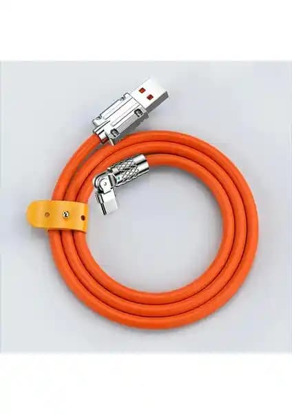 Alevine Ally 180° Dönebilen USB Type-C 120W Hızlı Şarj Kablosu ile Güç ve Esneklik