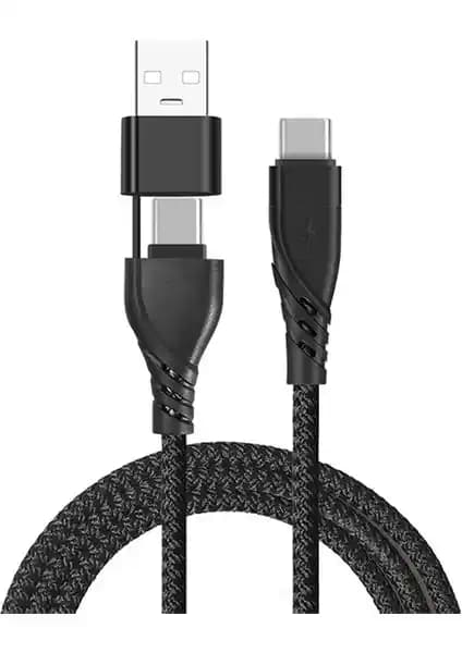 Alevine Ally 2in1 USB Type C To PD Kablosu ile Hızlı ve Güvenli Bağlantı Çözümü