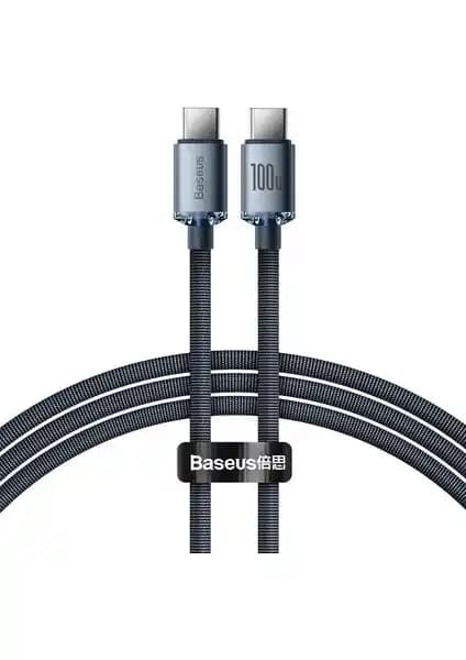 Baseus Crystal Shine 100W Type-C to Type-C Hızlı Şarj ve Veri Transfer Kablosu