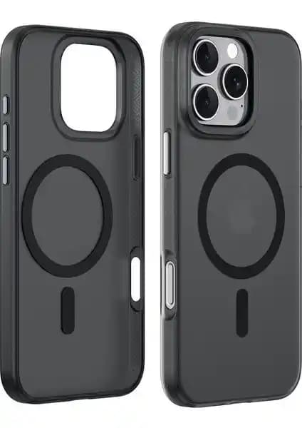 iPhone 16 Pro için Magsafe destekli lüks silikon kılıfı yüksek koruma ve şıklık sunar