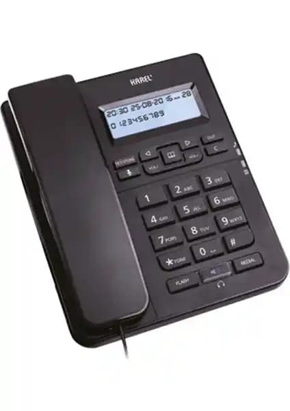 Karel TM145 Siyah Kablolu Telefon: Ev ve Ofis İçin Güçlü İletişim Çözümü