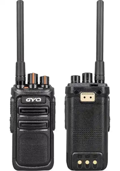 Light Up Gyq Q990 El Telsizi 8 Ana Kanal 16 Kanal Siyah PMR Güçlü ve Dayanıklı İletişim Aleti