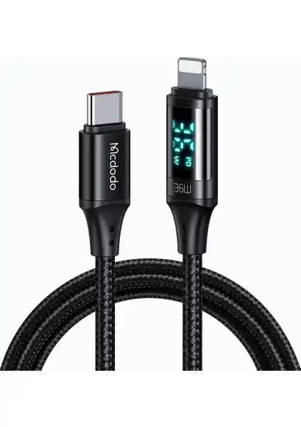Mcdodo CA-1030 36W PD Type-C Lightning Kablosu Hızlı Şarj ve Veri Aktarımı için