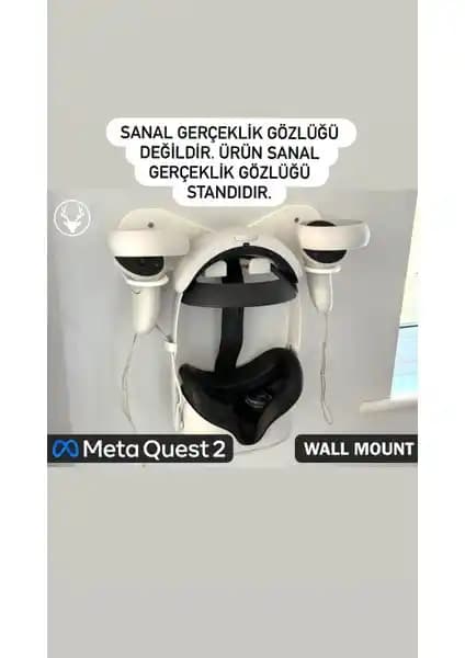 Meta Quest 2 İçin Duvara Monte VR Standı: Kullanışlı ve Estetik Çözüm