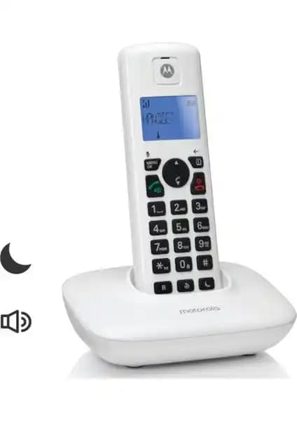 Motorola T401+ Beyaz Kablosuz Dect Telsiz Telefon Gelişmiş Özellikler ve Kullanıcı Dostu Tasarım