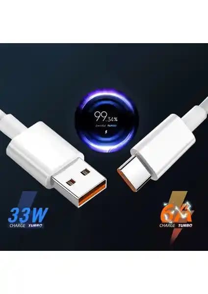 Okyanustech Xiaomi Type-C Android Hızlı Şarj Kablosu 33W Güç Desteği ve Dayanıklı Tasarım