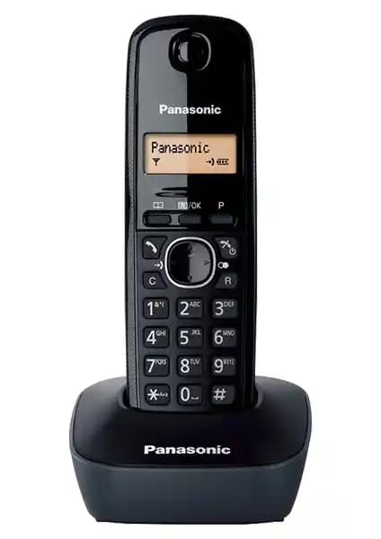 Panasonic Dexter KX-TG1611 Siyah DECT Telsiz Telefonu Modern Tasarım ve Güçlü Özellikler