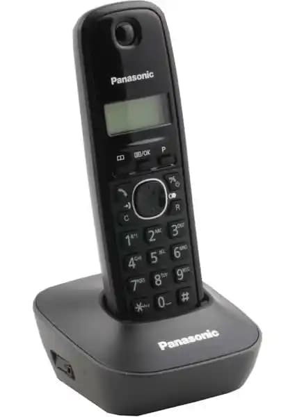 Panasonic KX-TG1611 Siyah DECT Kablosuz Telefon: Güvenilir ve Kullanışlı Ev ve Ofis İletişim Çözümü