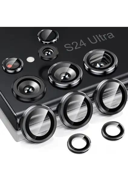 Samsung Galaxy S24 Ultra için Ukscase Kamera Lens Koruyucu Cam yüksek dayanıklılık ve şık tasarım ile güvenliğinizi sağlar