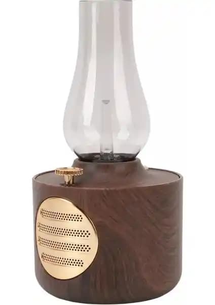 Sprout Retro Gaz Lambası: Ahşap Tasarım ve Bluetooth Hoparlör Özellikleriyle Modern Aydınlatma
