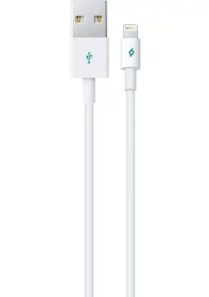 Ttec Beyaz 1Mt Şarj Kablosu Günlük Kullanım İçin Dayanıklı ve Şık Tasarım