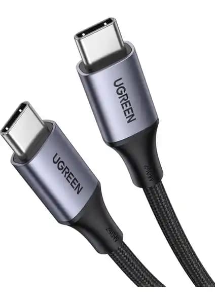 Ugreen USB-C 240W Örgülü Hızlı Şarj Kablosu Güç ve Dayanıklılık Bir Arada