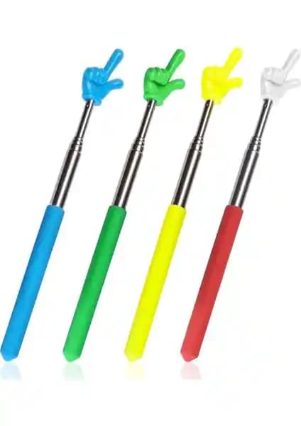 EnigmaticE 4 Adet Öğretmen İşaretçisi: Teleskopik Uzatma, Buzlu Saplı ve Dayanıklı