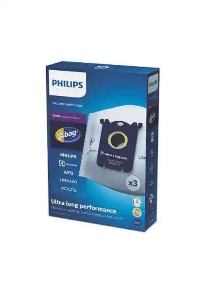 Philips Ultra Long Performance S-Bag Toz Torbası Seti (3 Adet) Orijinal Parça